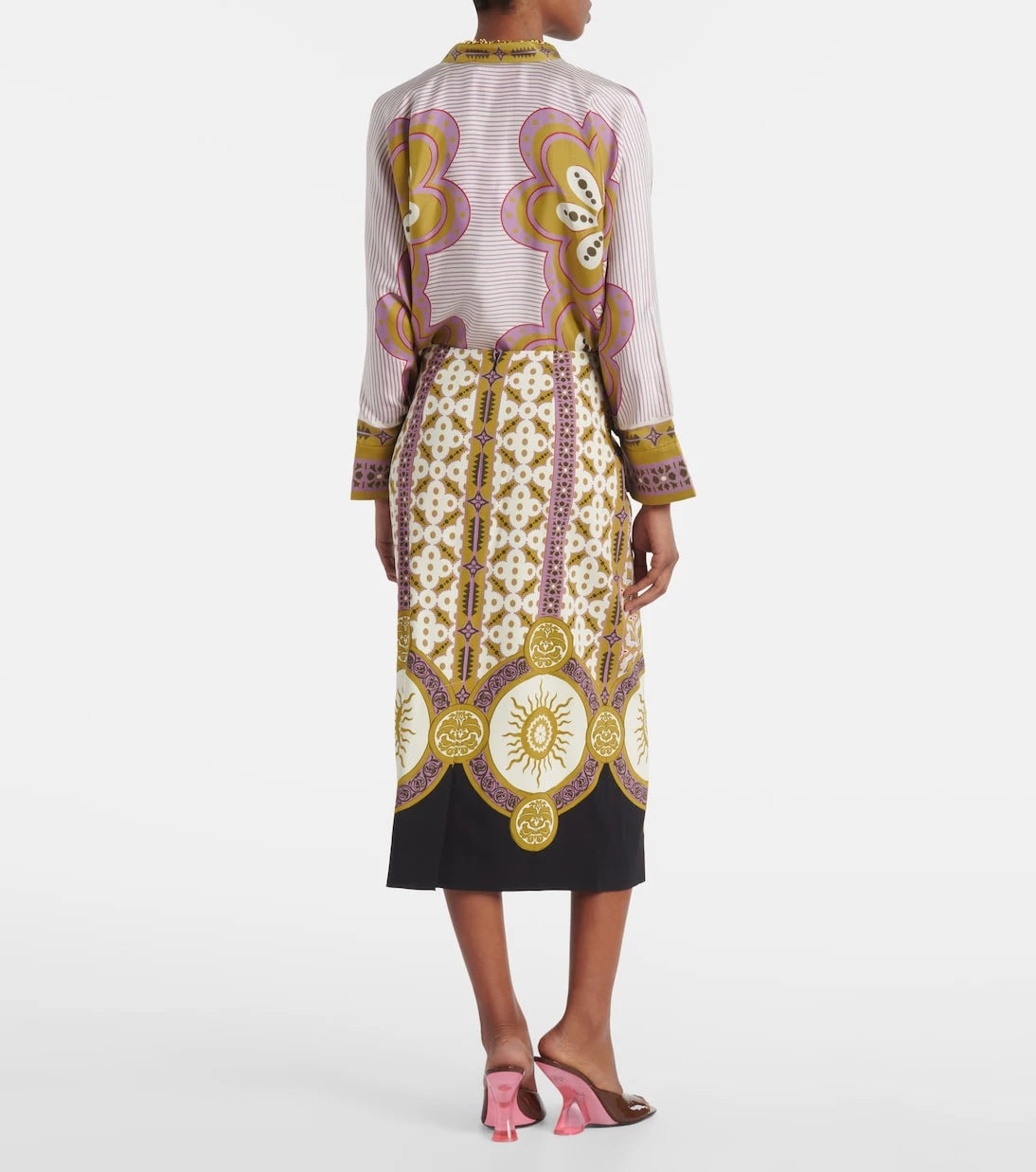 La DoubleJ - Printed pencil skirt