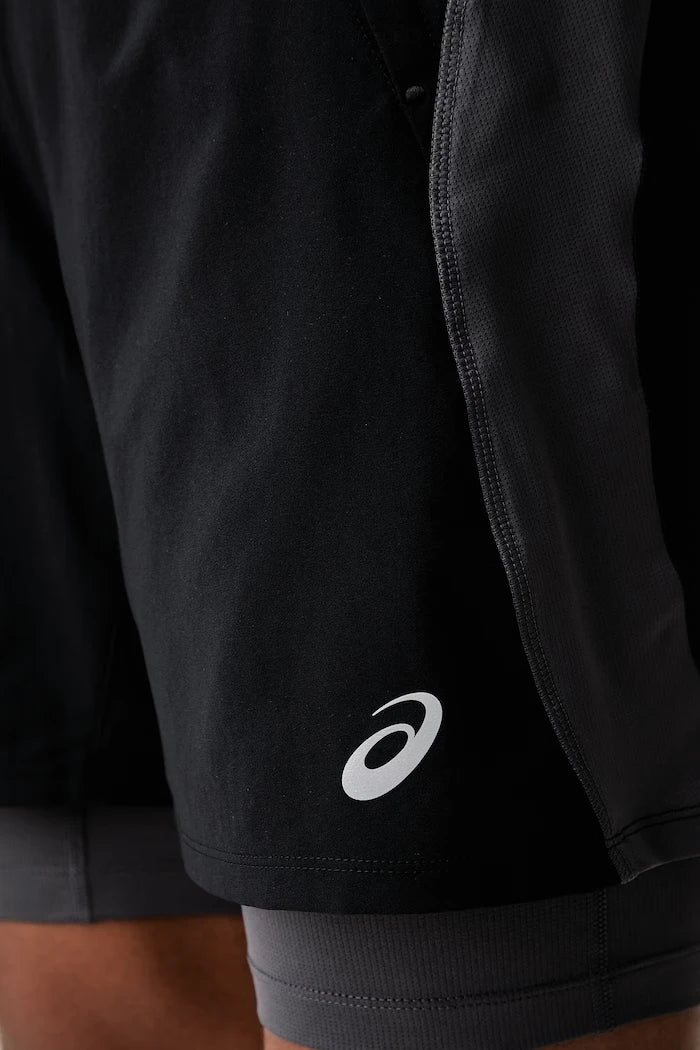 Asics erkek spor kısa şort ROAD 2-N-1 7IN SHORT