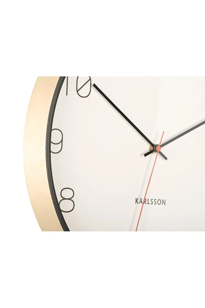 Karlsson duvar saati ahşap 40 cm