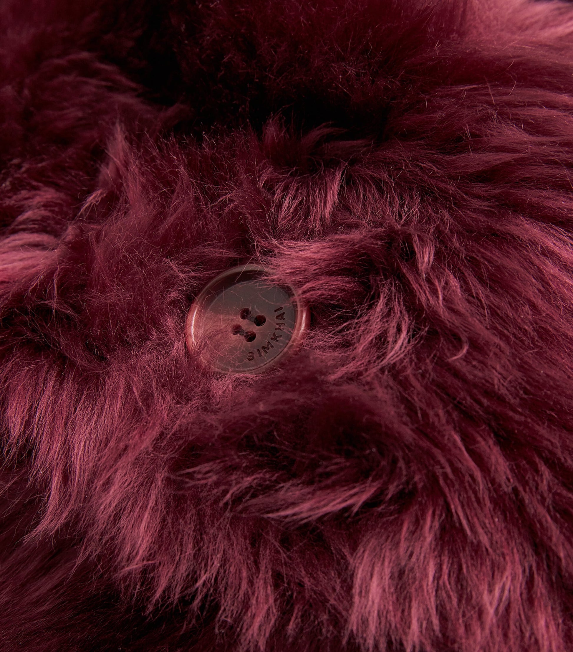 Shearling Natasha Jacket CRANBERRY