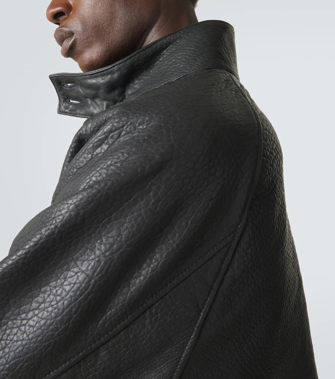 Studio Nicholson - Over leather bomber jacket