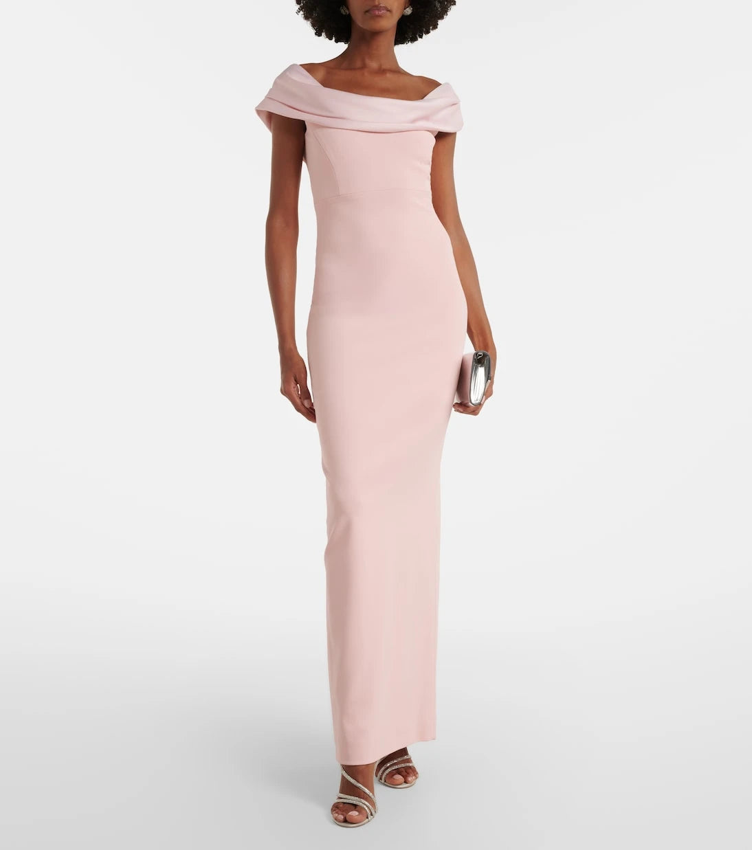 Solace London - Adele satin-trimmed gown