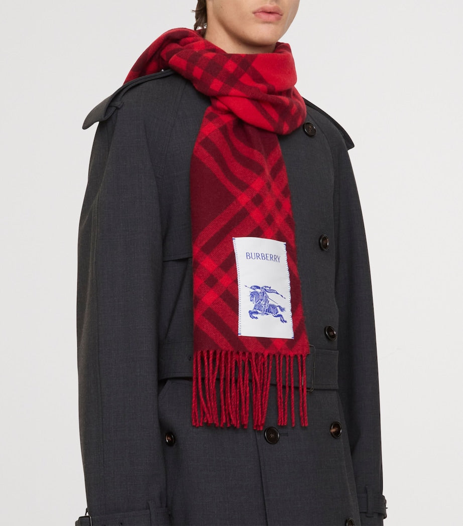 Burberry Cashmere Check Scarf
