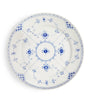 Blue Fluted Half Lace Plate (22cm)