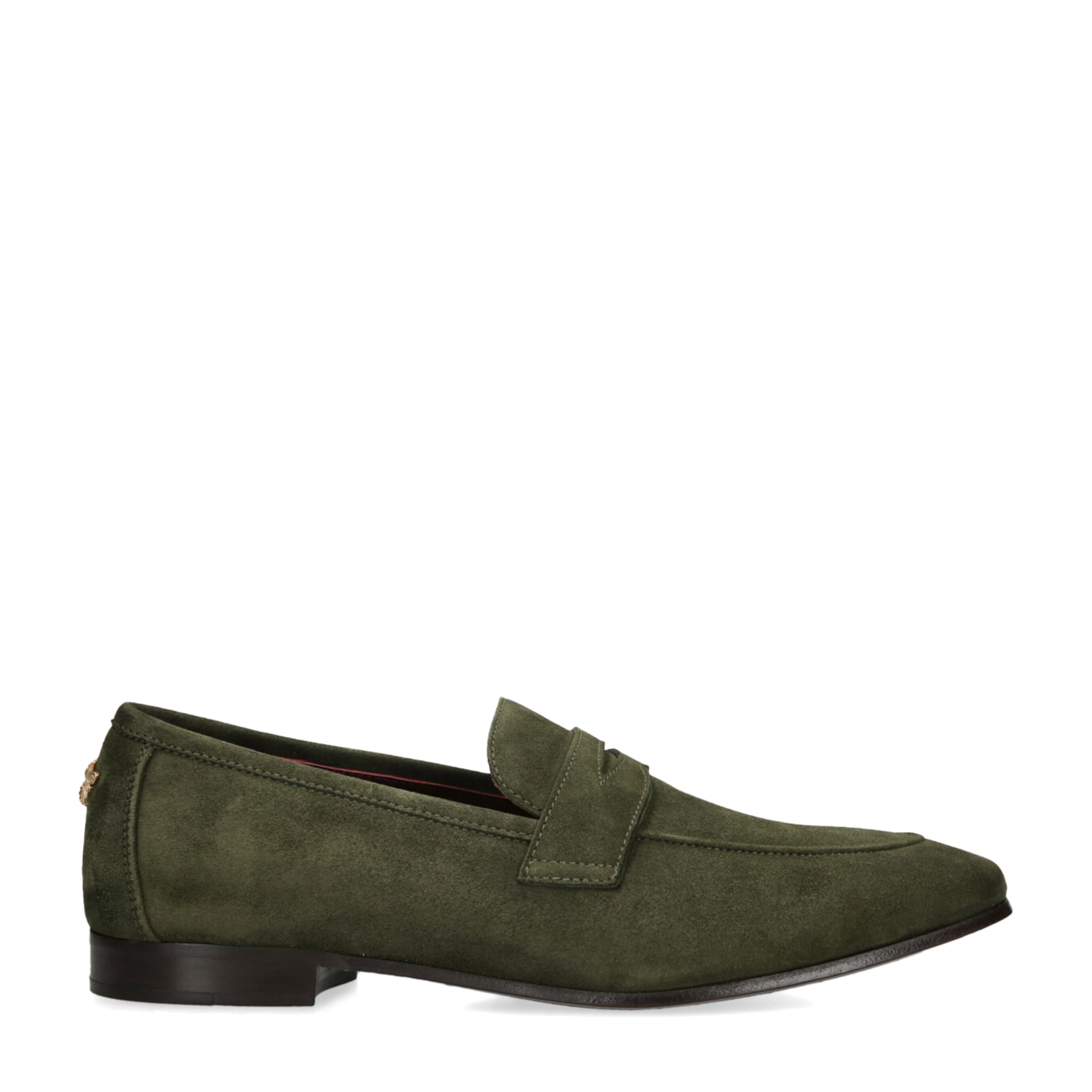 Bougeotte Green Suede Flaneur Loafers