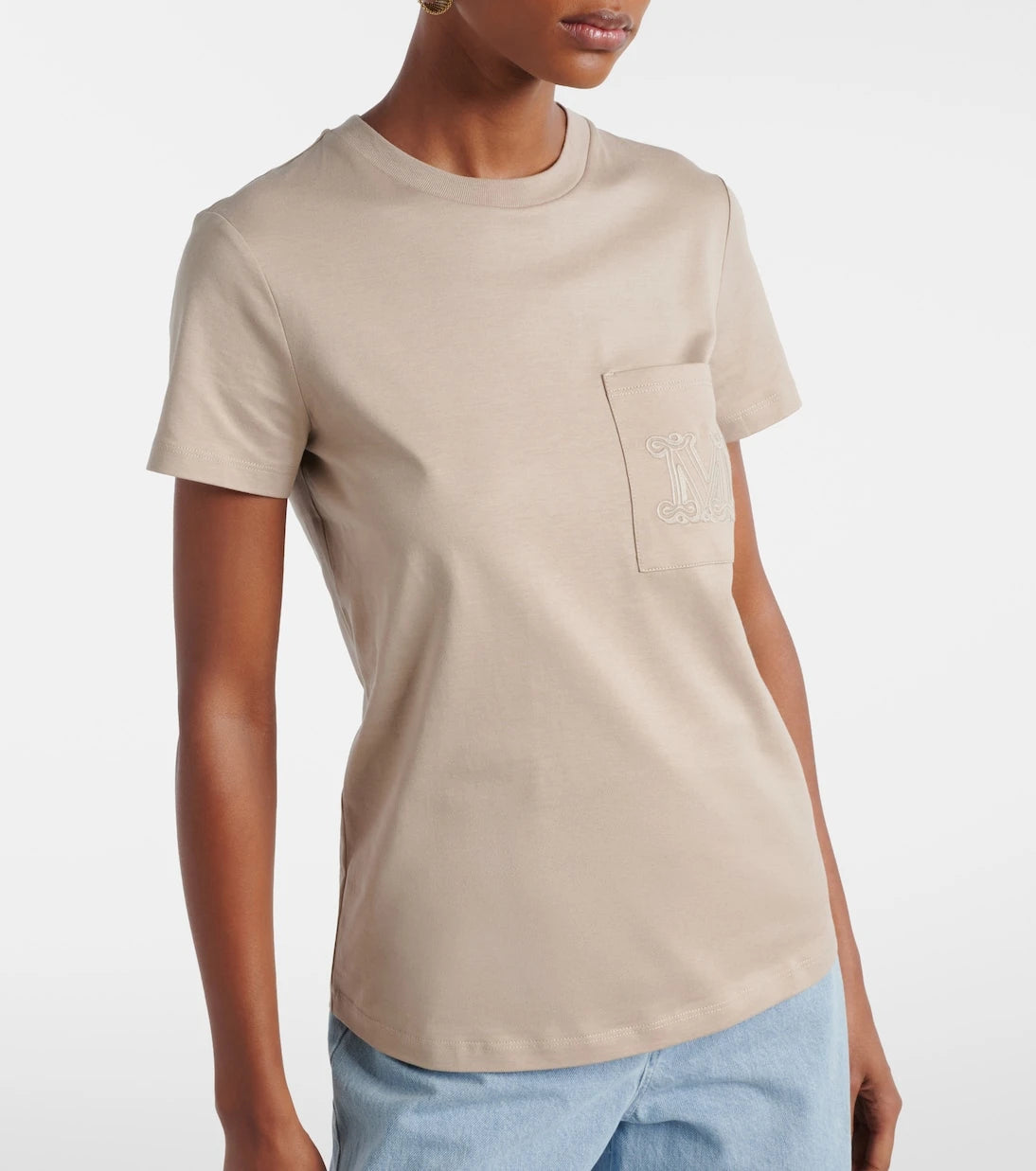 Max Mara - Embroidered cotton top