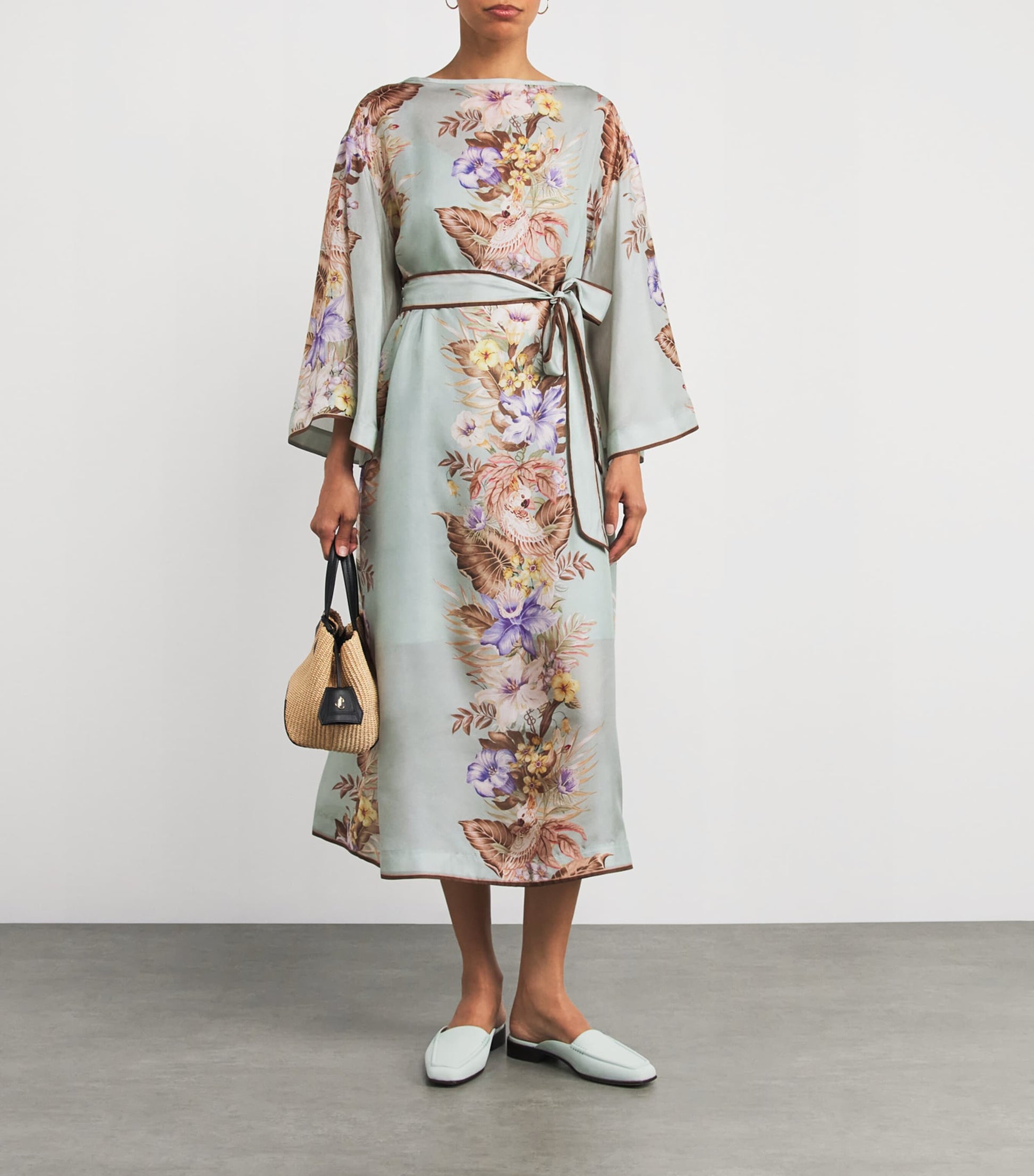 Zimmermann Multi Silk Coco Tunic Midi Dress