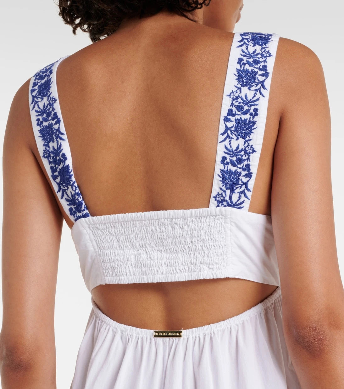 Heidi Klein - Cannes embroidered cotton maxi dress