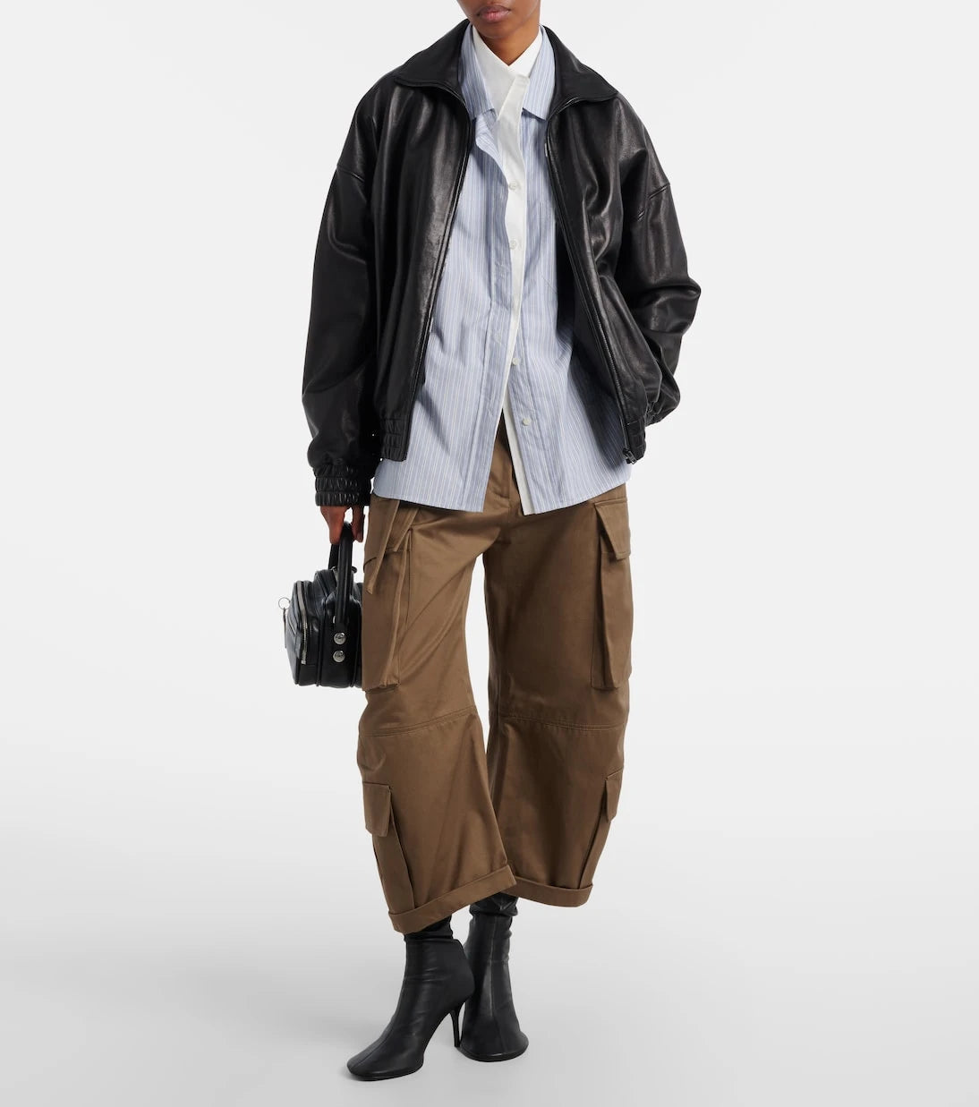 Acne Studios - Pama cropped cotton twill barrel-leg cargo pants