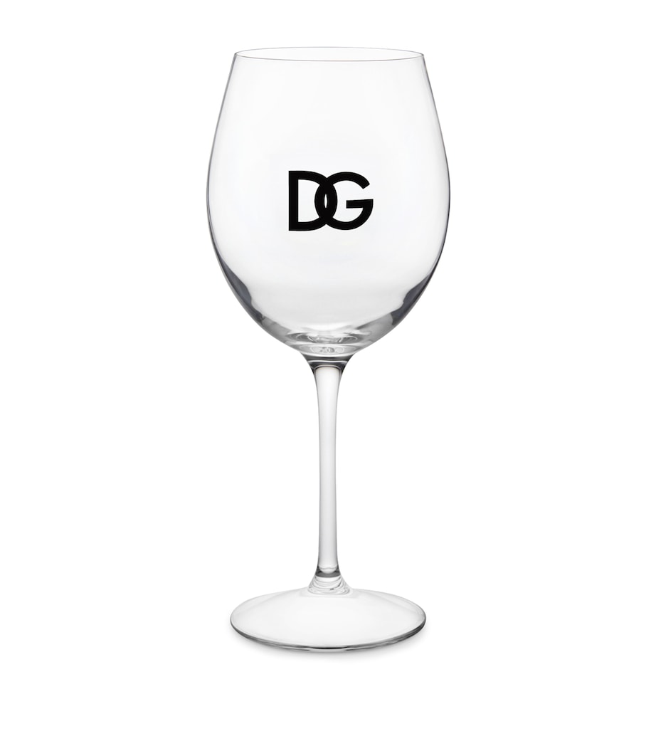 Set of 2 DG Millennials Logo Wine Glasses