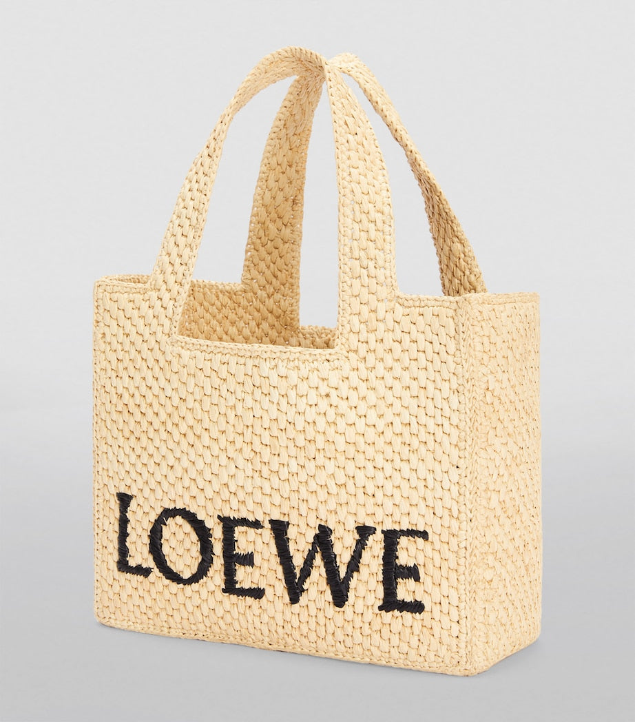LOEWE Beige x Paula's Ibiza Small Font Tote Bag