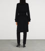 Burberry Black Long Check Gabardine Trench Coat