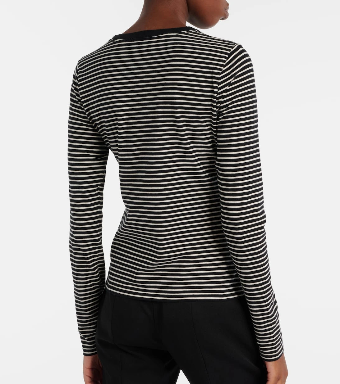 Nili Lotan - Simone striped cotton jersey T-shirt