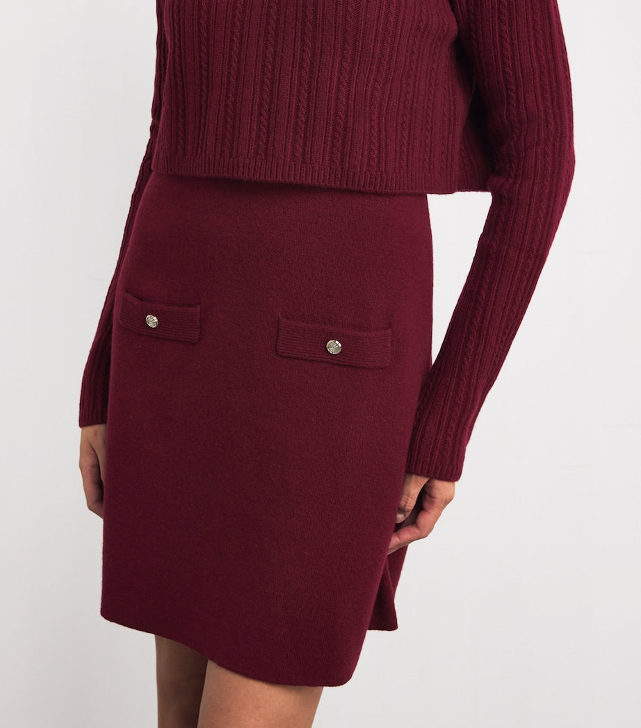 Cable-Knit Sweater Mini Dress