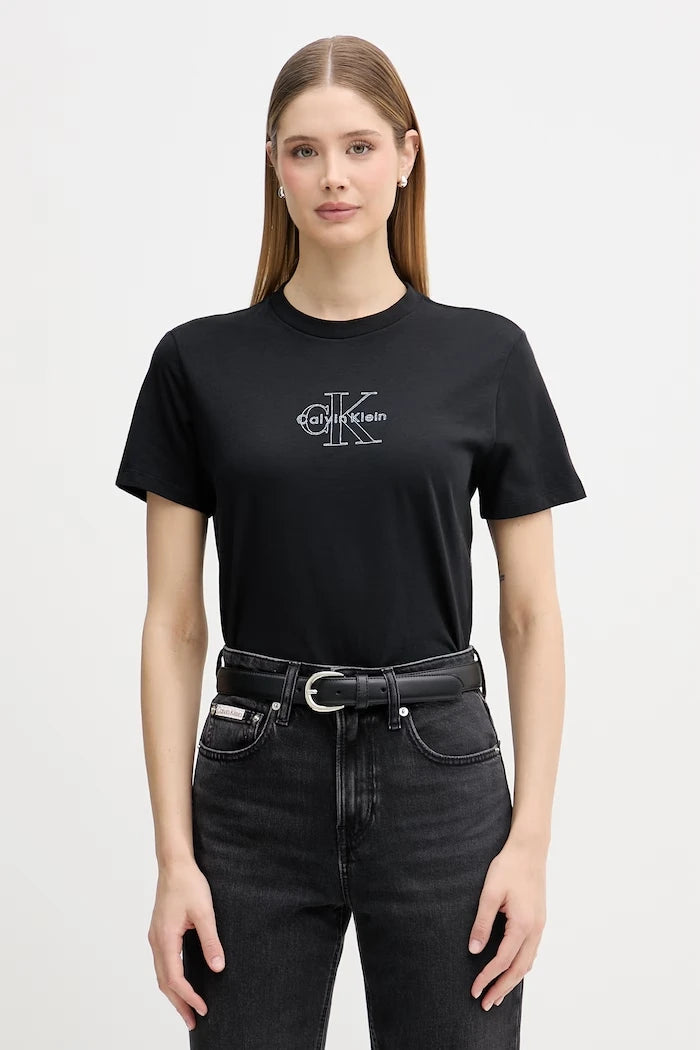 Calvin Klein Jeans kadın pamuklu tişört