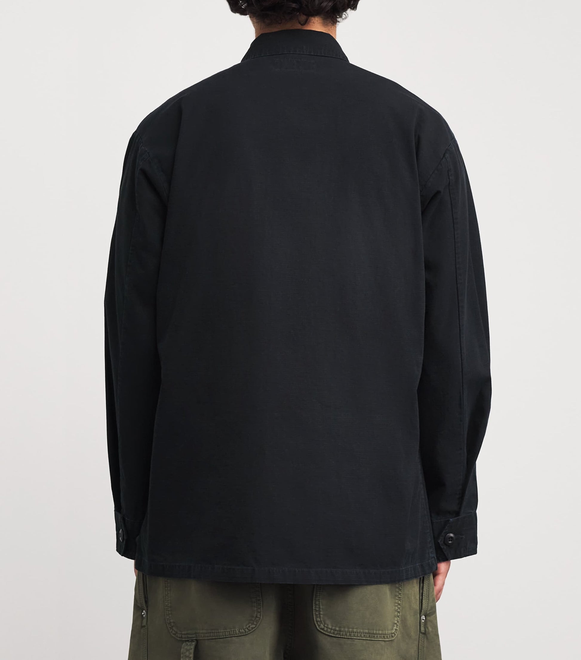 Polo Ralph Lauren Black Cotton Ripstop Utility Overshirt