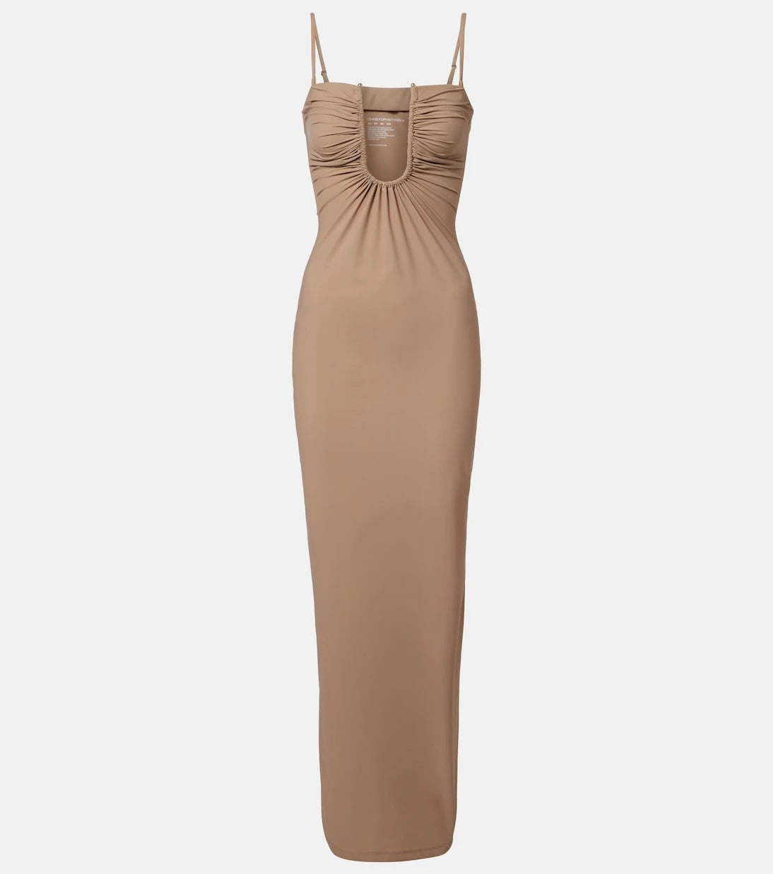 Christopher Esber - Ruched jersey maxi dress