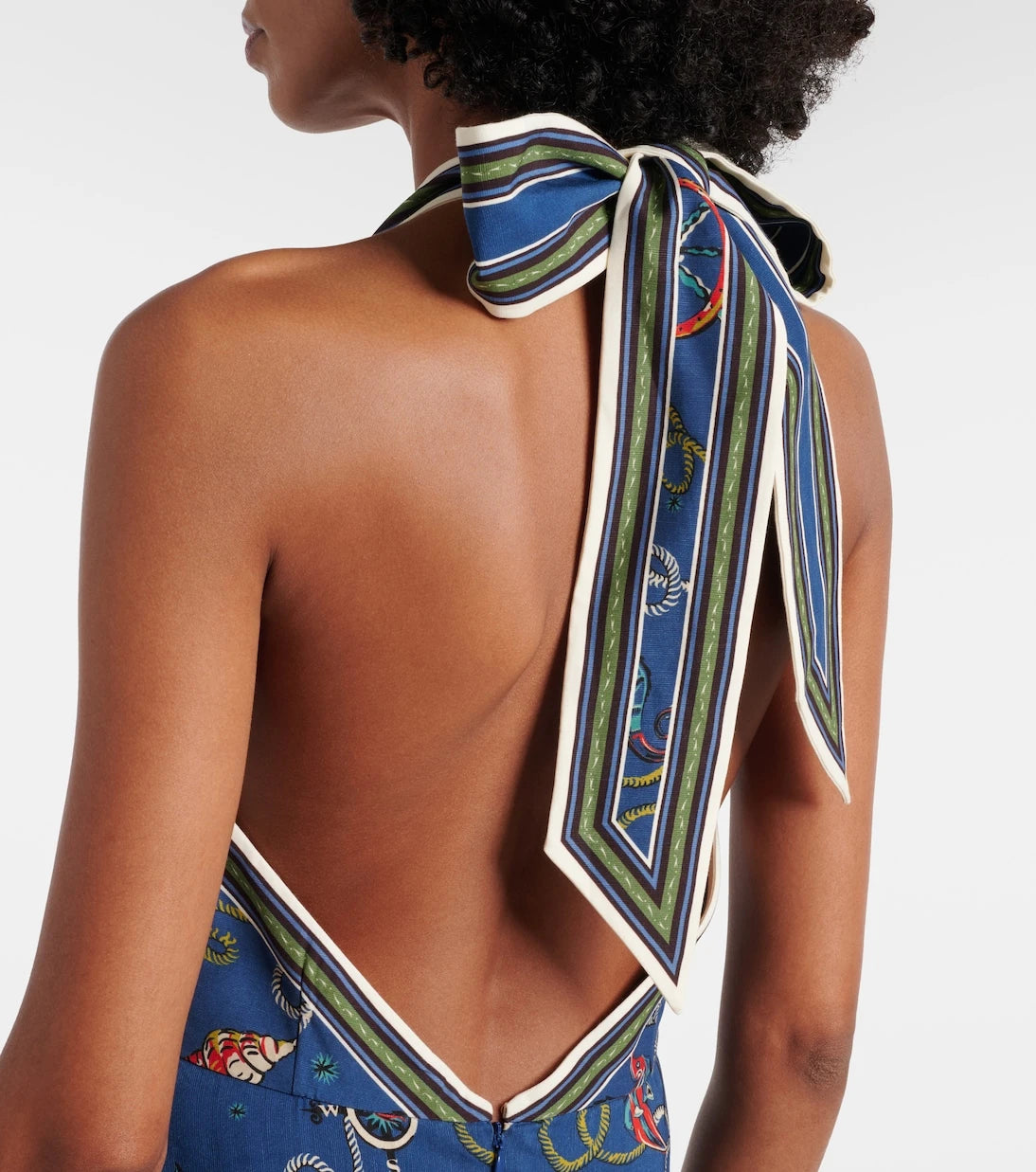 Alémais - Cove printed halterneck maxi dress