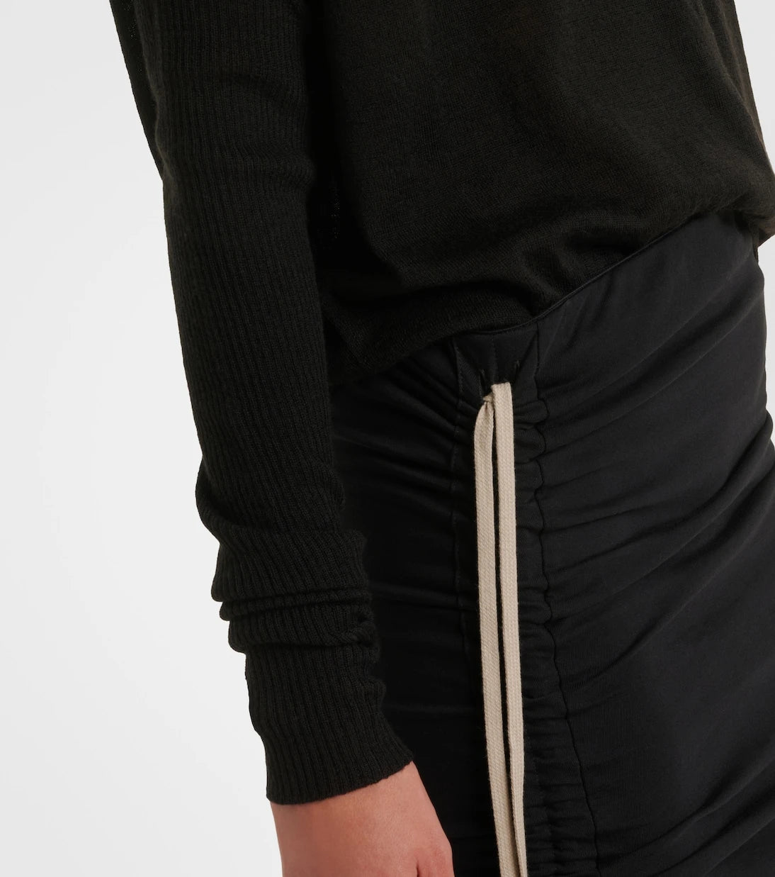 Rick Owens - Crater draped virgin wool sweater