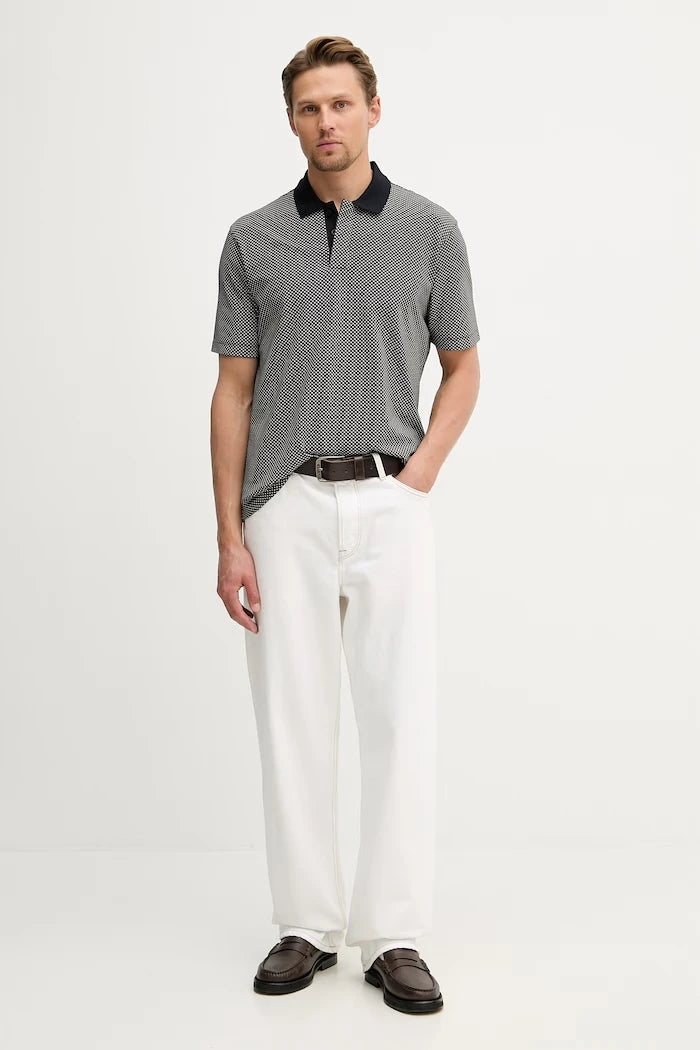 Armani Exchange Erkek Pamuk Elastan Polo Tişört