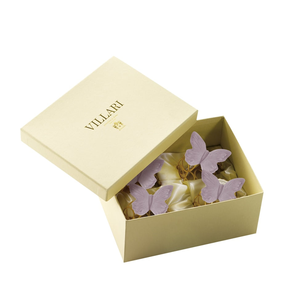 Gold Plated Butterfly Napkin Rings (Set of 4)