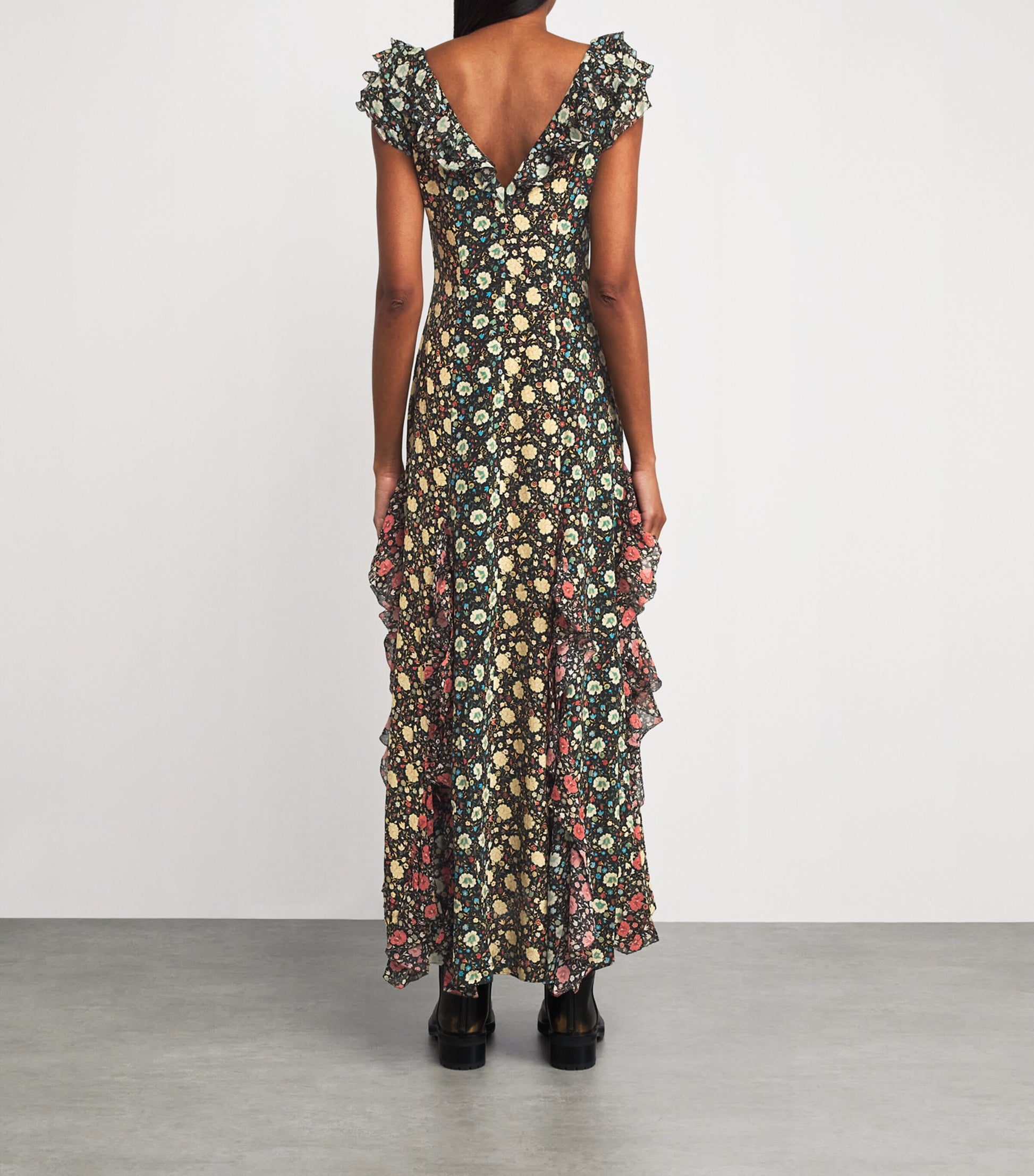 Silk Floral Ambika Maxi Dress