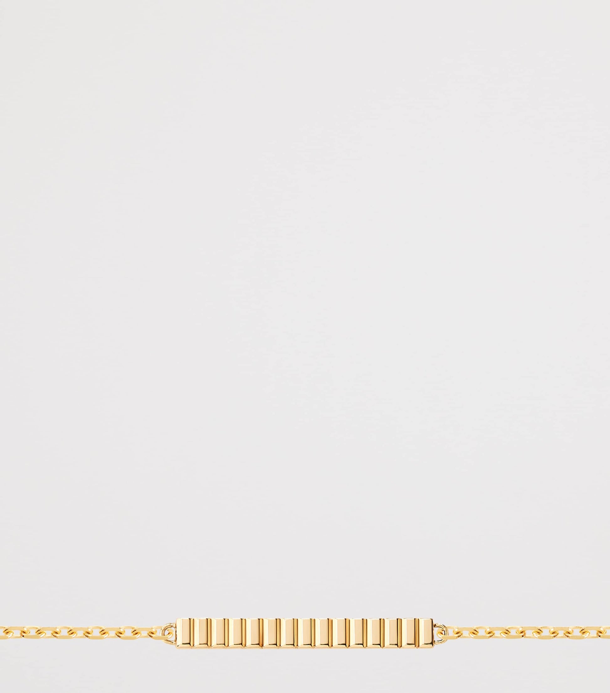 Yellow Gold Quatre Grosgrain Chain Bracelet