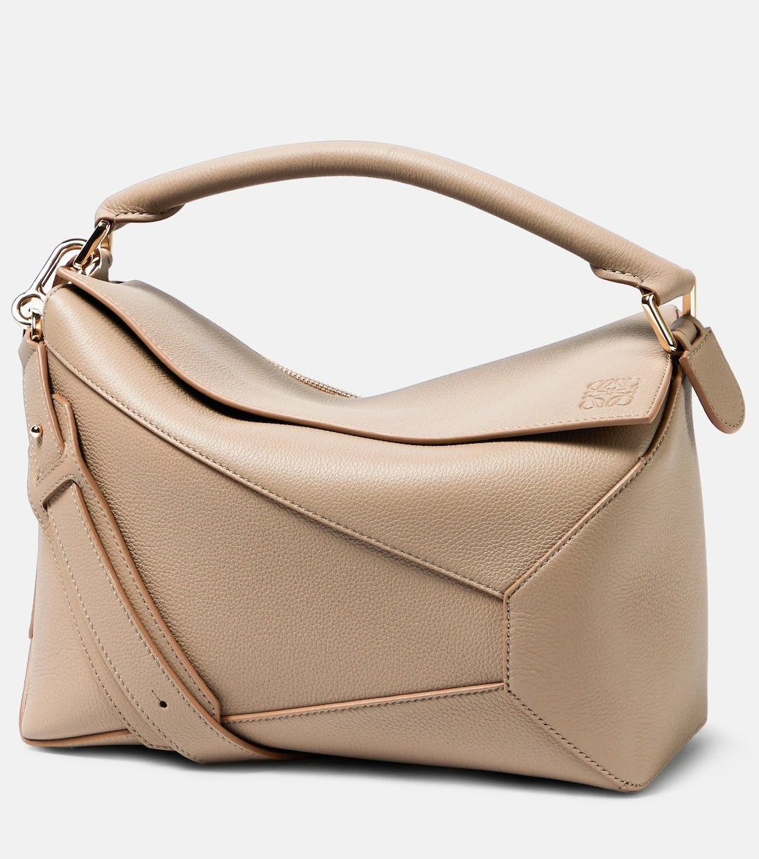 Loewe - حقيبة توت Puzzle Edge متوسطة من الجلد