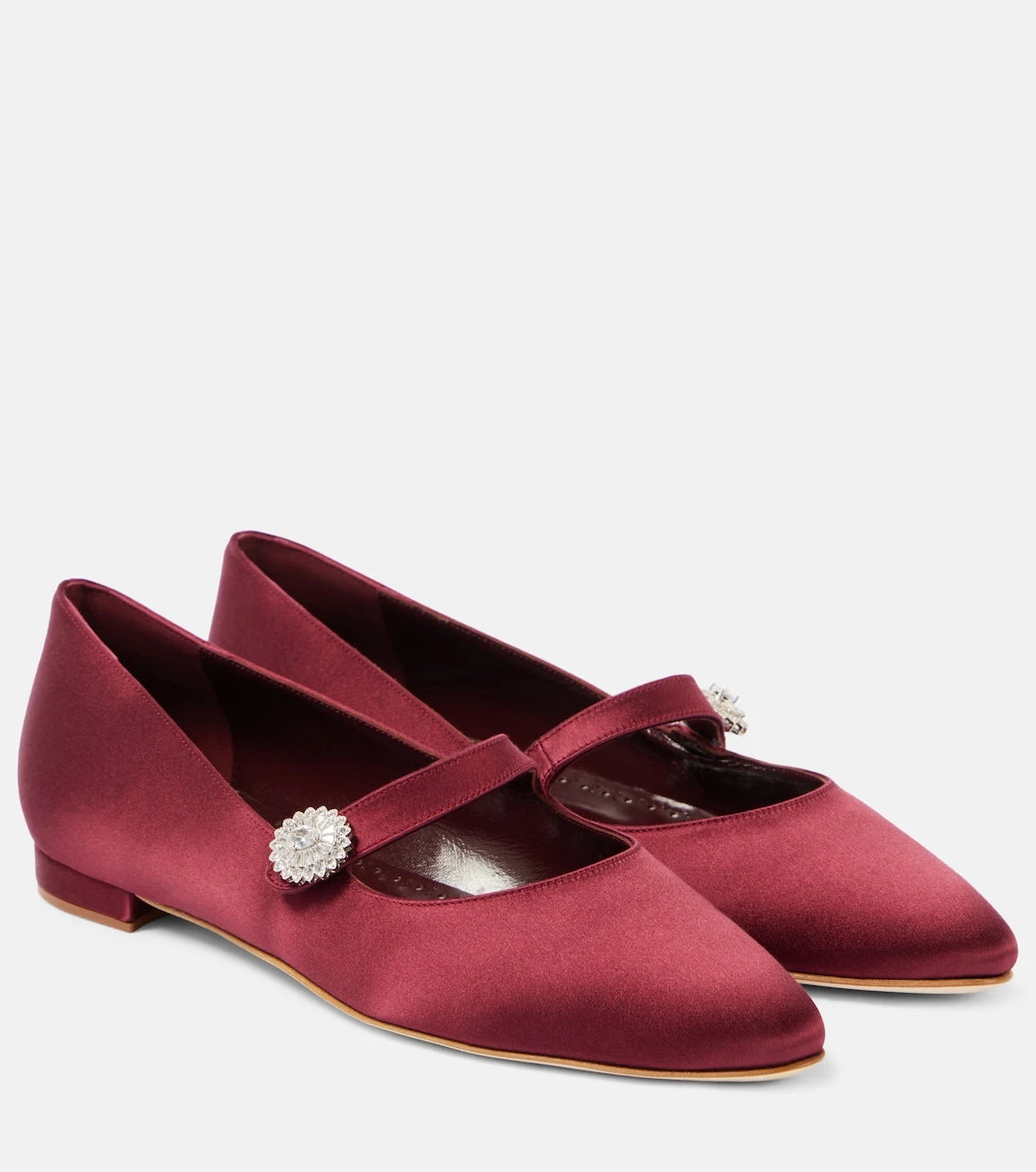 Manolo Blahnik - Marijanaflat embellished Mary Jane flats