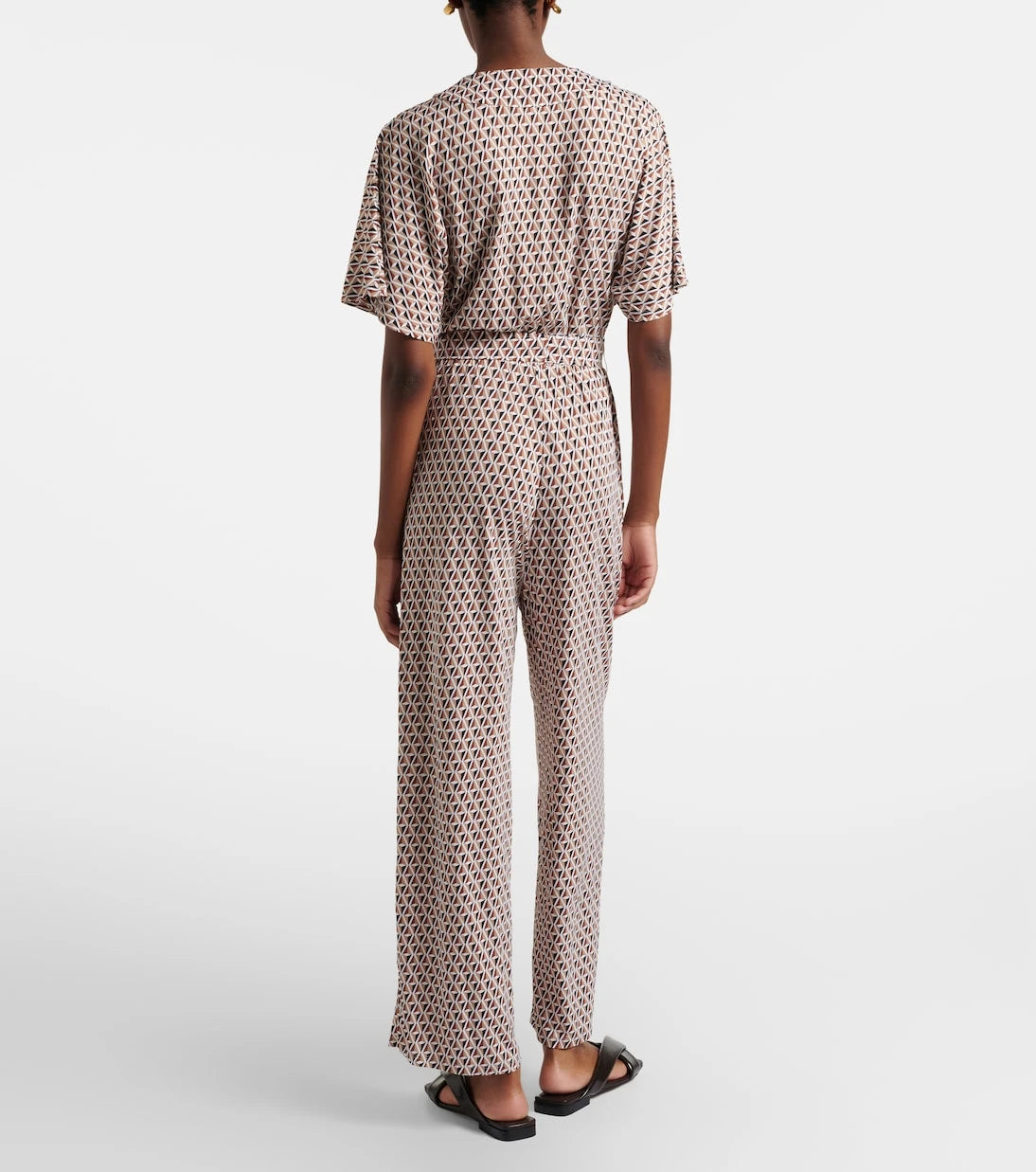 Max Mara - Belted printed jumpsuit