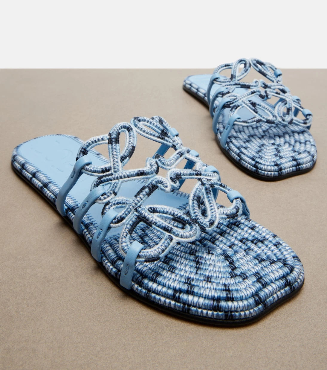 Loewe - Paula's Ibiza Petal Anagram canvas slides