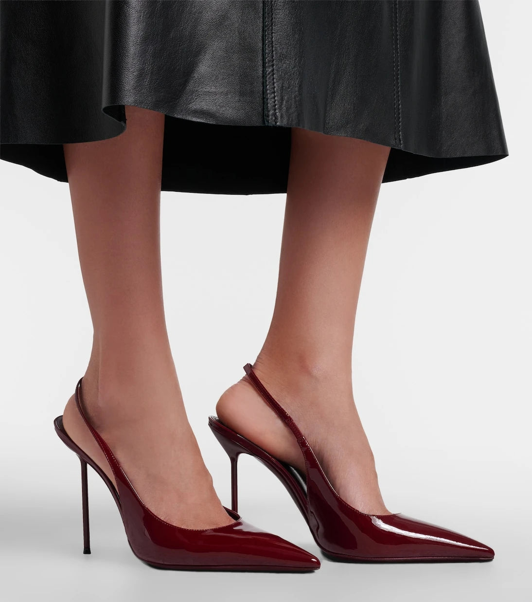 Paris Texas - Lidia patent leather slingback pumps