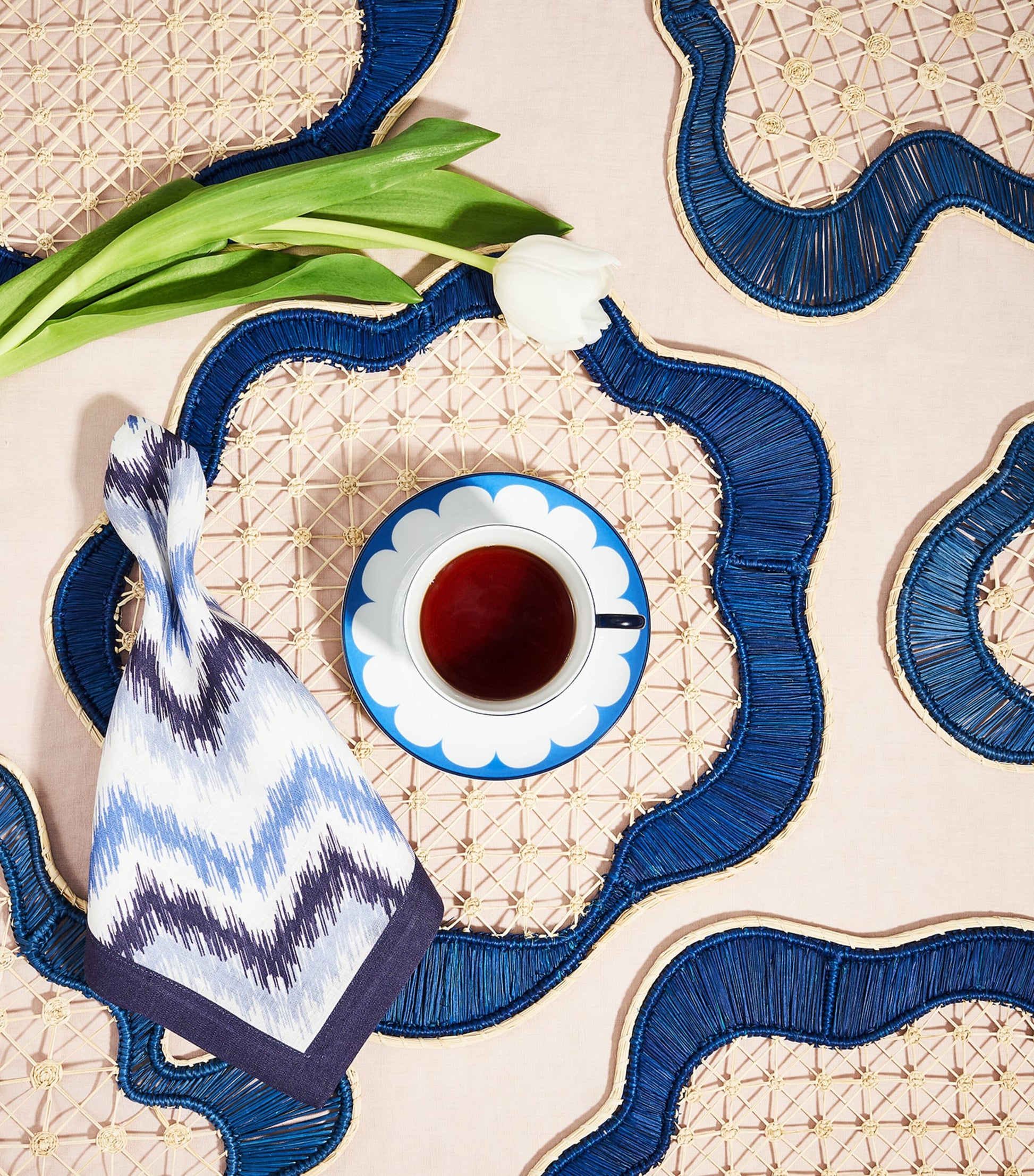 Aquazzura Round Baru Placemat (Set of 2)