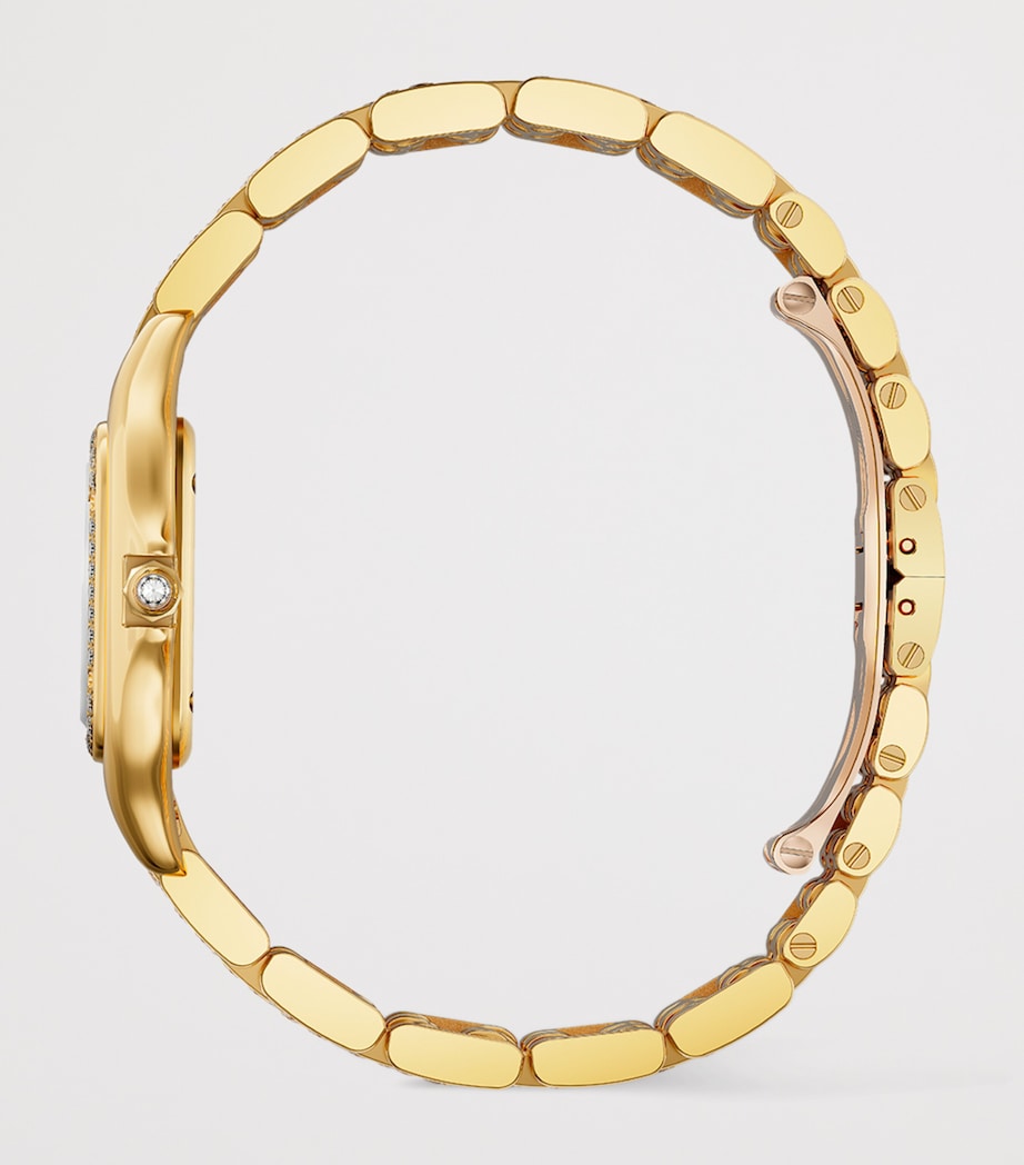 Yellow Gold and Diamond Panthère de Cartier Watch 26.7mm
