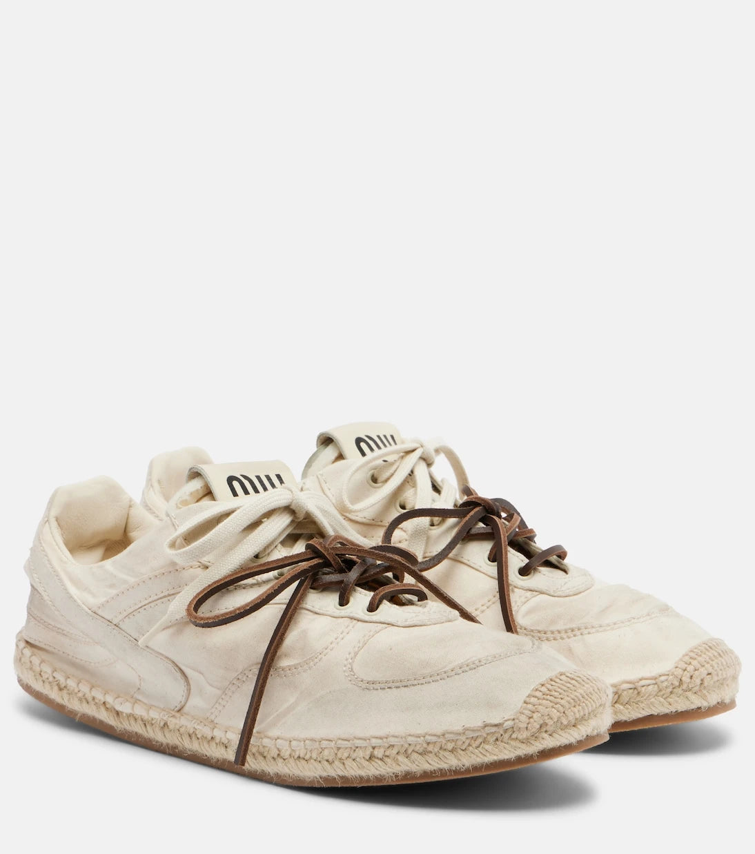 Miu Miu - Gymnasium canvas sneakers