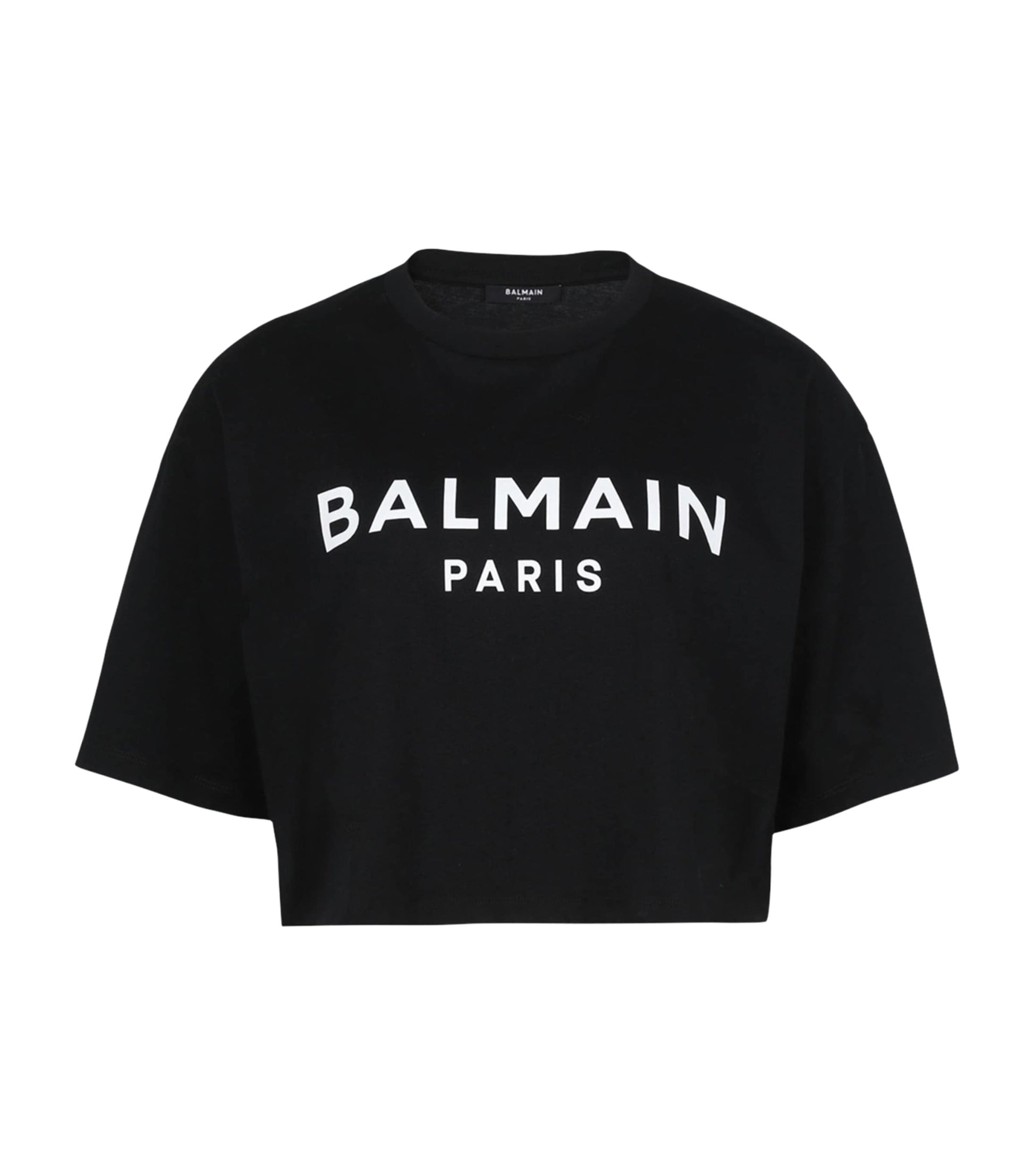 Black Cropped Logo T-Shirt