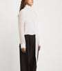 Ivory Silk Wisp Tie Blouse