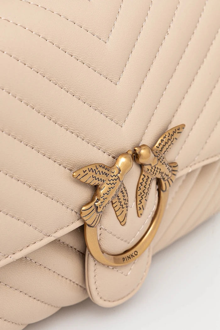 Pinko kadın deri crossbody çanta