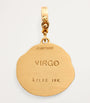 Small Yellow Gold and Diamond Virgo Coin Charm