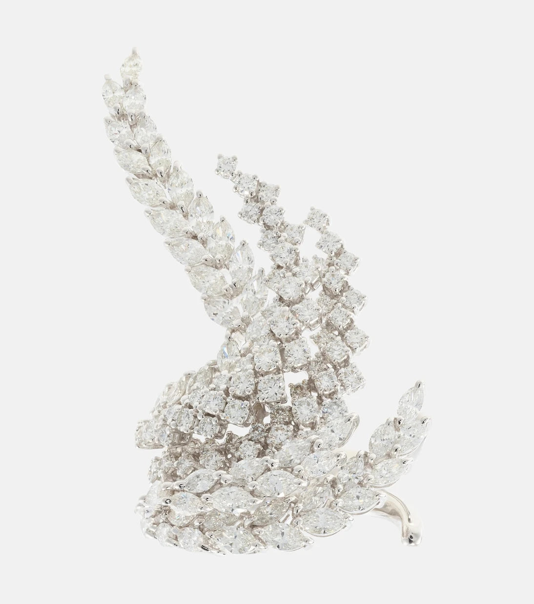 Yeprem - Y-Not 18kt white gold ring with diamonds