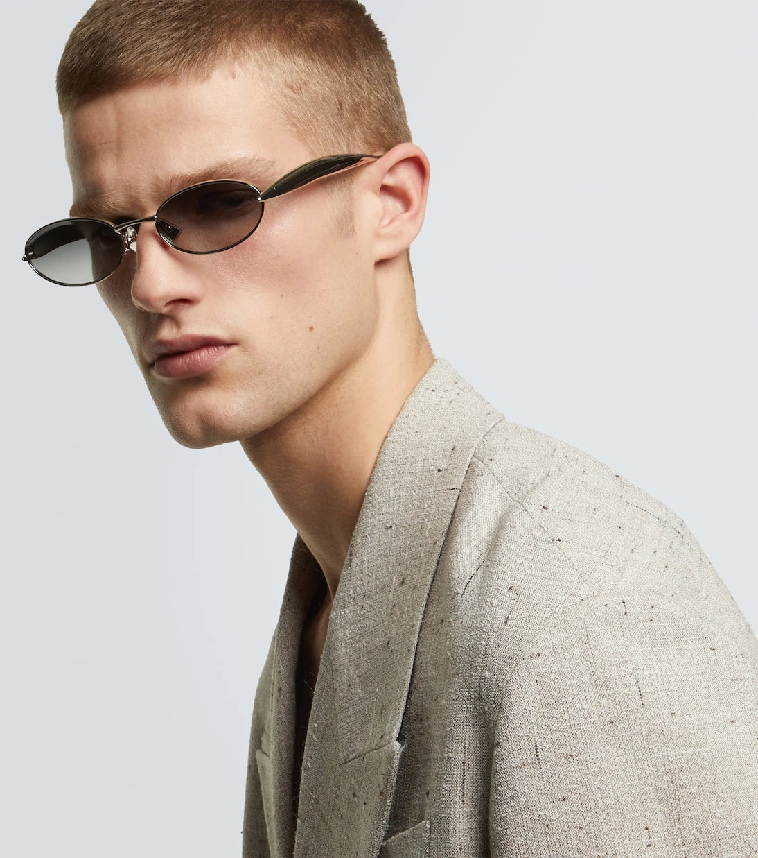 Bottega Veneta - Sardine oval sunglasses