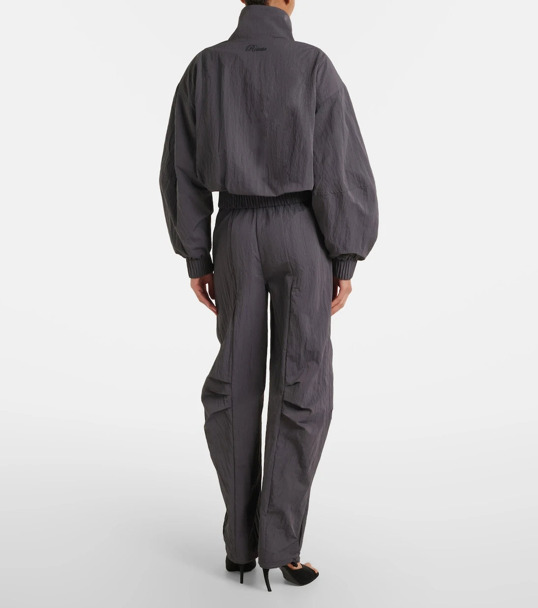 Rotate - Paneled barrel-leg pants