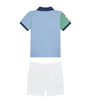 Ralph Lauren Kids Stripe Polo Shirt and Shorts Set (3-12 Months)