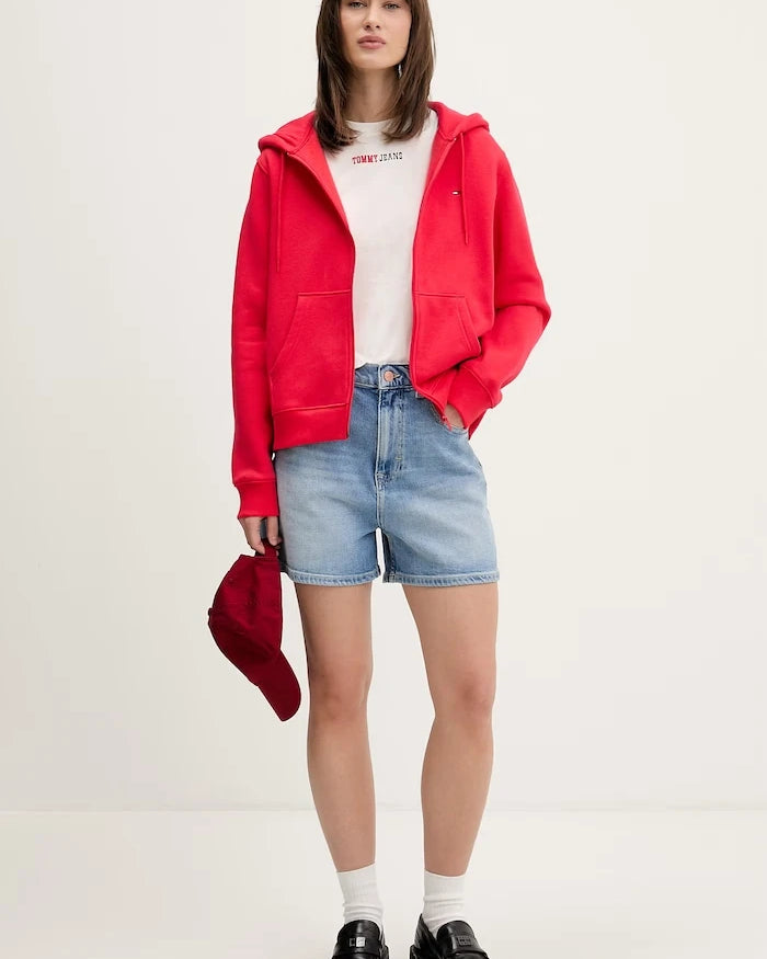 Tommy Jeans kadın pamuklu tişört