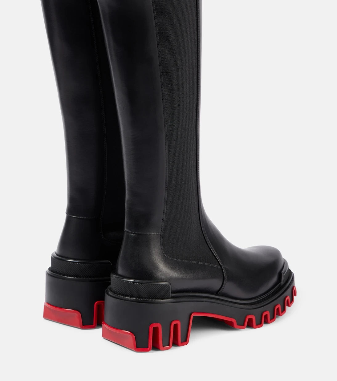 Christian Louboutin - Marchacroche Dune leather knee-high boots
