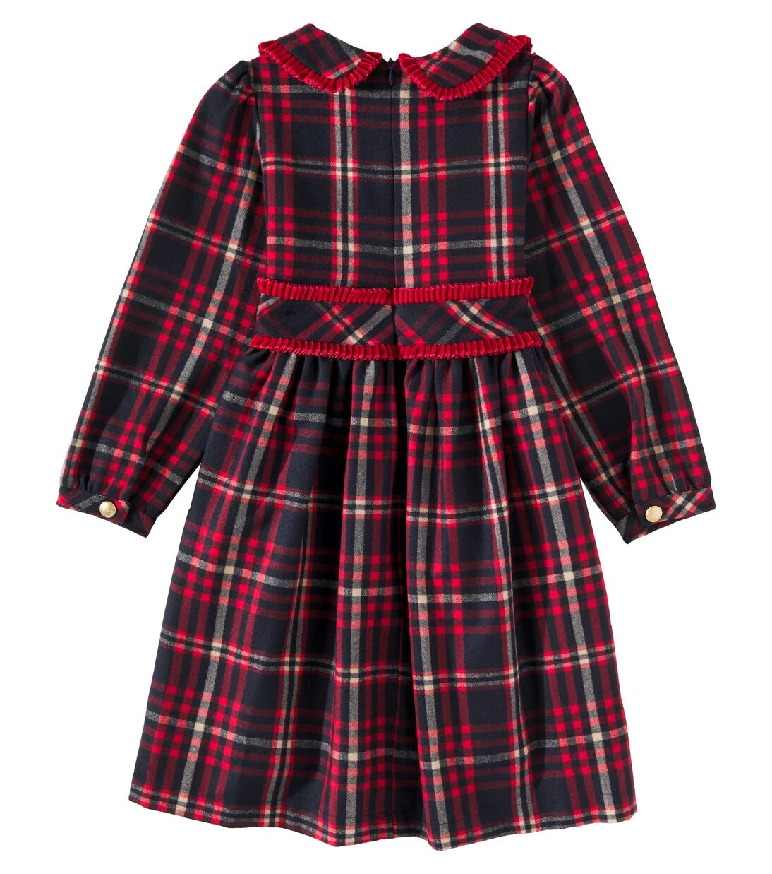 Patachou - Ruffled tartan dress