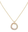 Mixed Gold and Diamond Trinity Necklace