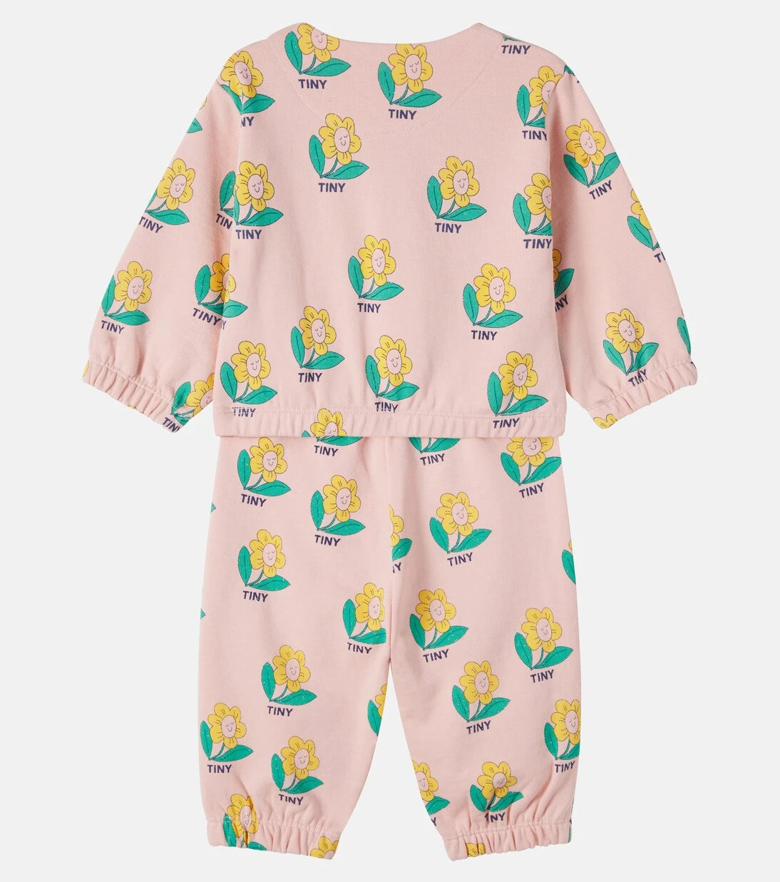 Tinycottons - Baby printed cotton sweatshirt and sweatpants set