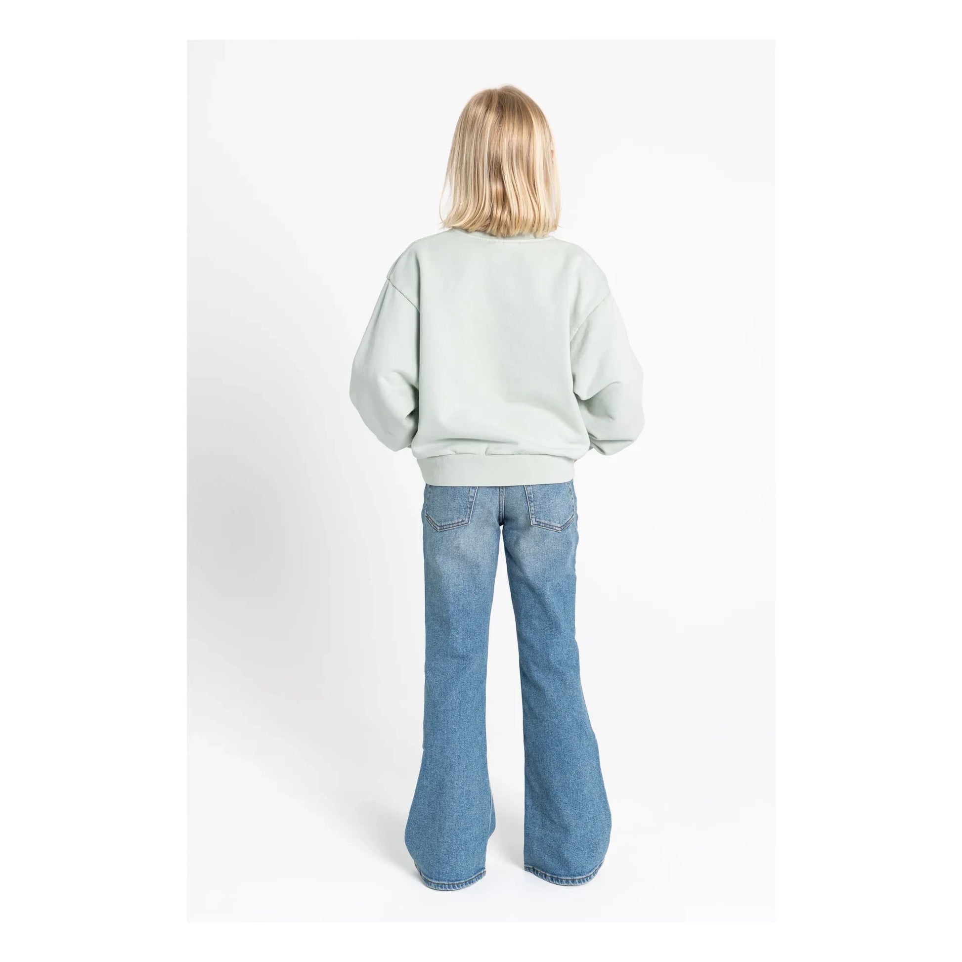 Hundred Pieces - Alba organic cotton sweatshirt | Celadon