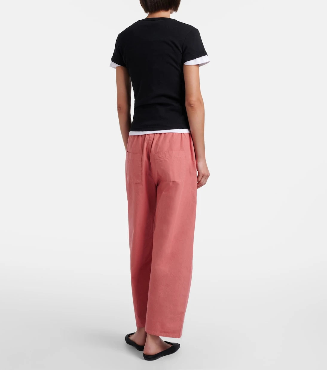 Leset - Kyoto cropped cotton wide-leg pants